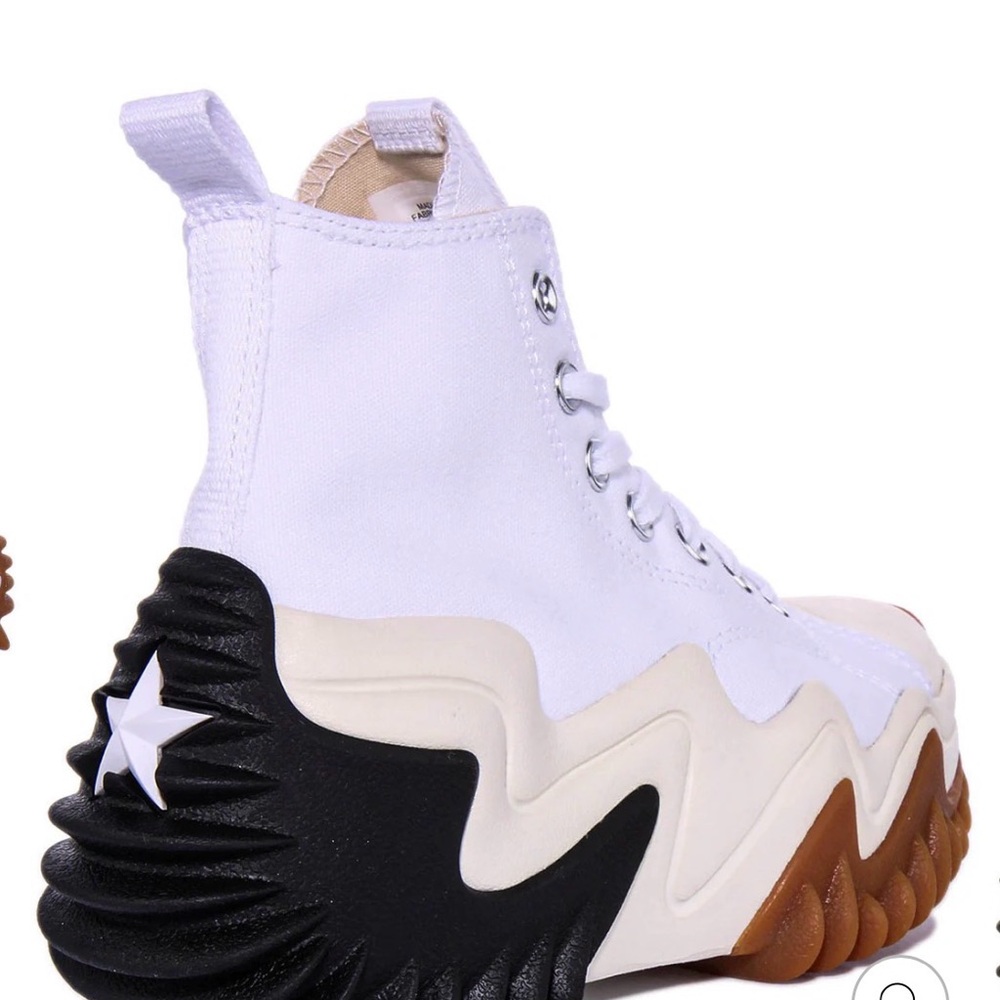 Converse White Canvas High-Top Ripple Sole Sneaker runstar motion - Picture 5 of 5